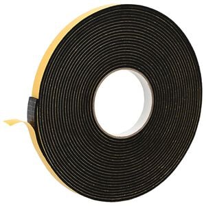 vidaXL Self-adhesive Foam Tape Black 15mm x 10m CR Foam