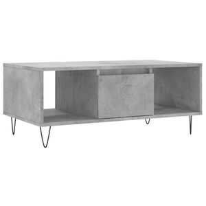 vidaXL Coffee Table Concrete Grey 90x50x36.5 cm Engineered Wood