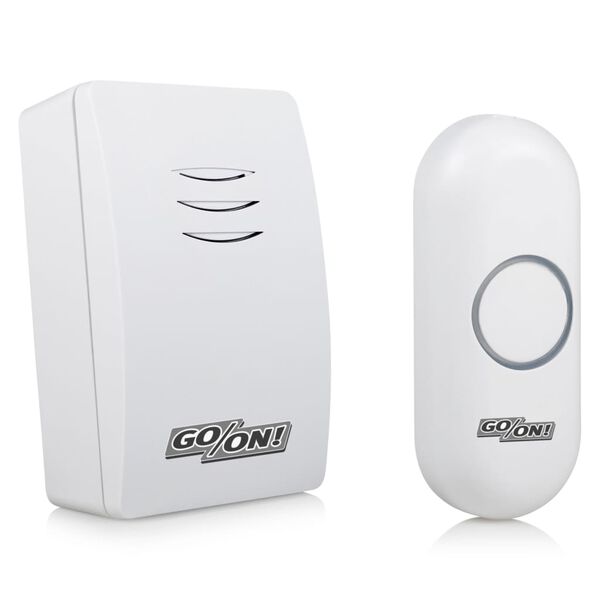 Byron Wireless Portable Doorbell Set White