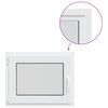 vidaXL Basement Window Internal Colour White RISOR 65 x 55 cm