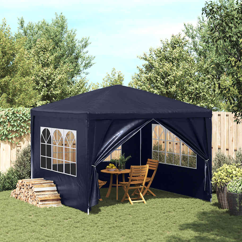 vidaXL パーティーテント 3m x 3m ネイビー vidaXL Party Tent 3x3 m Blue | vidaXL.co.uk