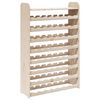 vidaXL Wine Rack with Top Board 72.5x25x111.5 cm Solid Wood Pine