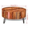 vidaXL Coffee Table Solid Reclaimed Wood Round