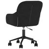 vidaXL Dining Chair with Wheel 2 pcs Black 55 x 59.5 x 77 cm Velvet