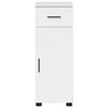 vidaXL Bathroom Cabinet with Drawer High Gloss White 30 x 35 x 80 cm