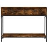 vidaXL Console Table Smoked Oak 100x34.5x75 cm Engineered Wood