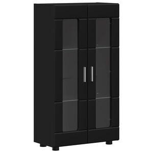 vidaXL Sideboard FLORIN 55.5 x 29 x 100 cm Black Engineered Wood