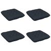 vidaXL Seat Cushions VIANEN 4 pcs 100% Polyester Dark Blue
