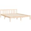 vidaXL Bed Frame without Mattress King Size Solid Wood Pine