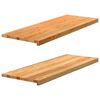 vidaXL Window Sills 2 pcs Light Brown 110x40x2 cm Solid Wood Oak