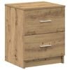 vidaXL Bedside Cabinet with 2 Drawers Artisan Oak 40x36x50 cm