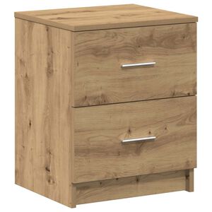 vidaXL Bedside Cabinet with 2 Drawers Artisan Oak 40x36x50 cm