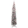 vidaXL Artificial Christmas Tree with 300 LEDs with Stand Green 210 cm