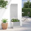 vidaXL Garden Privacy Screen Sliver 50 x 140 cm Stainless steel
