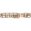 vidaXL Outdoor Sofa Set 7 pcs Natural Solid Acacia Wood