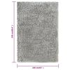 vidaXL High Pile Shaggy Rug Grey 160x230 cm 50 mm
