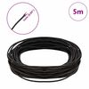 vidaXL Leather Cord Dark Brown &Oslash;1 mm x 5 m Leather
