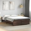 vidaXL Bed Frame without Mattress Brown Oak 140x190 cm