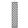 vidaXL Wall Trellis Grey 40x170 cm WPC