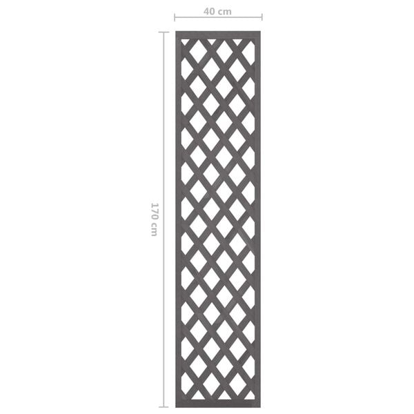 vidaXL Wall Trellis Grey 40x170 cm WPC