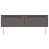 vidaXL LED Headboard Grey 200 cm Faux Leather