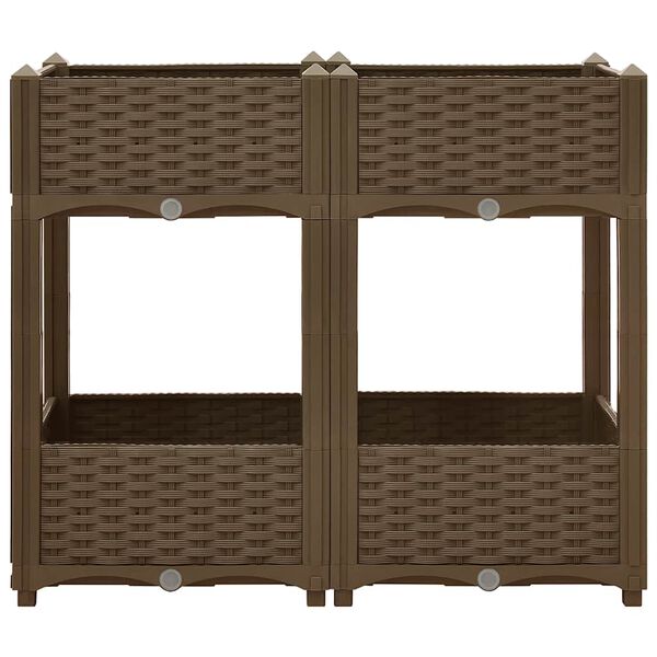 vidaXL Raised Bed 80x40x71 cm Polypropylene