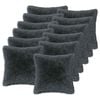vidaXL Cushion with Pillow HEERLEN 12 pcs Anthracite PV Fleece