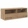 vidaXL TV Wall Cabinets Wall-mounted 2 pcs Artisan Oak 80 x 30 x 30 cm