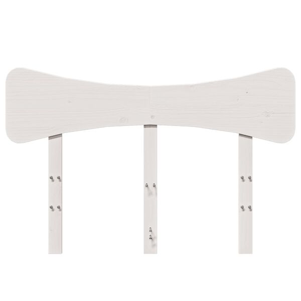 vidaXL Headboard White 120 cm Solid Wood Pine