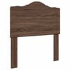 vidaXL Bed Frame with Headboard Brown Oak 75 x 190 cm Engineered Wood