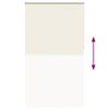 vidaXL Roller Blind Blackout Off White 120x210 cm Fabric Width 116.6 cm Polyester