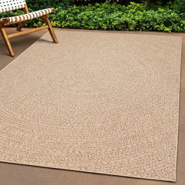 vidaXL Rug ZIZUR 200x200 cm Jute Look Indoor and Outdoor