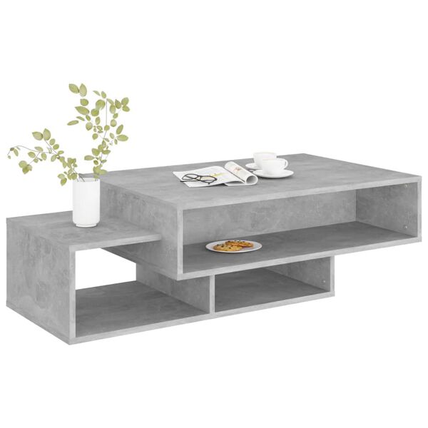 vidaXL Coffee Table Concrete Grey 105x55x32 cm Engineered Wood
