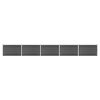 vidaXL Fence Panel Set WPC 872x105 cm Black