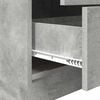 vidaXL Desk with Drawer 2 pcs Concrete Grey