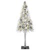 vidaXL Christmas Tree with 150 LEDs White 150 cm PE and Steel