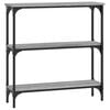 vidaXL Console Table Grey Sonoma 75x22,5x75 cm Engineered Wood