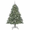 vidaXL Artificial Christmas Tree with 300 LEDs with Stand Green 210 cm