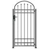 vidaXL Fence Post ASSEN 200 x 88 x 14 cm Steel Grey Lockable