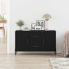 vidaXL Sideboard Black Oak 100 x 36 x 60 cm Engineered Wood