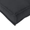 vidaXL Pallet Cushion Set 2 pcs Black 120 x 40 x 8 cm Oxford Fbric