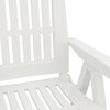 vidaXL Garden Reclining Chairs 2 pcs White PP