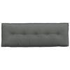 vidaXL Back Pillow Dark Grey 140 x 19 x 50 cm Fabric