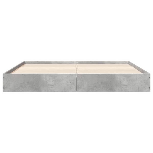 vidaXL Bed Frame without Mattress Concrete Grey 120x200 cm