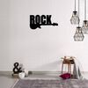 Homemania Wall Decoration Words 50x25 cm Steel Black