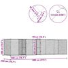 vidaXL Dog Cage Silver 800 x 200 x 200 cm Galvanised Steel