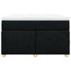 vidaXL Box Spring Bed with Mattress Black 120x200 cm Fabric