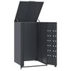 vidaXL Wheelie Bin Storage for Single Bin Anthracite 69x79x117 cm Steel