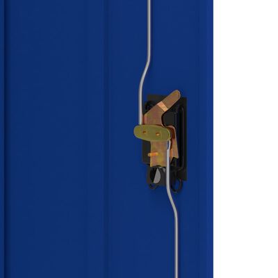 vidaXL File Cabinet Light Grey and Blue 90x40x105 cm Steel