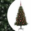 vidaXL Artificial Christmas Tree with Bauble 120 cm 150 LEDs